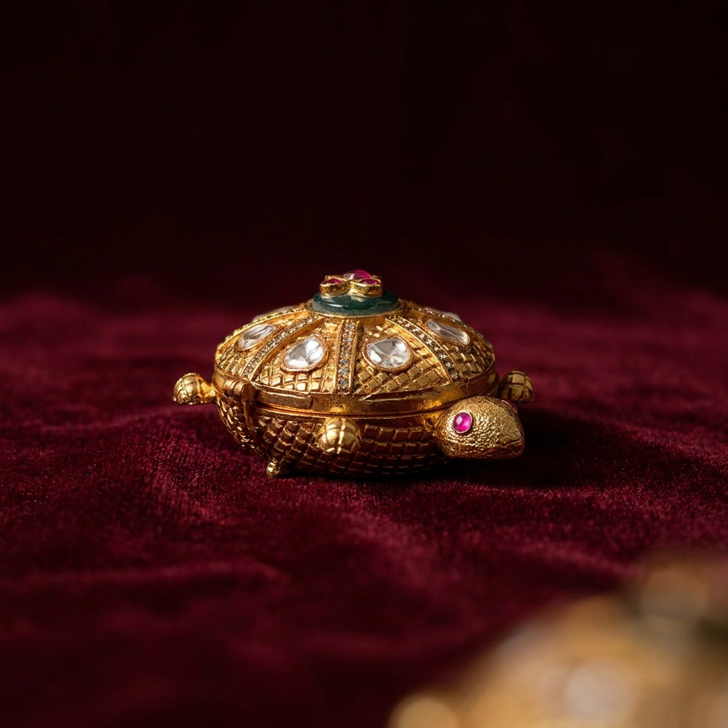 Aashka Brass Keepsake Box