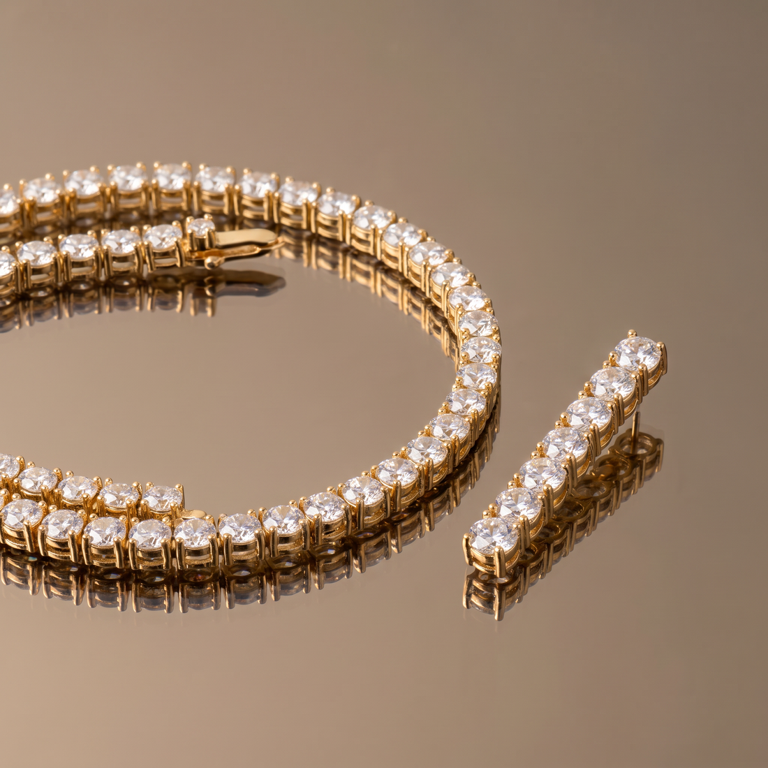 Radiant Tennis Necklace Set