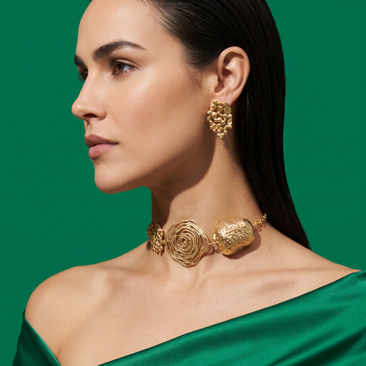 Bhanwar Sculptural Choker Set
