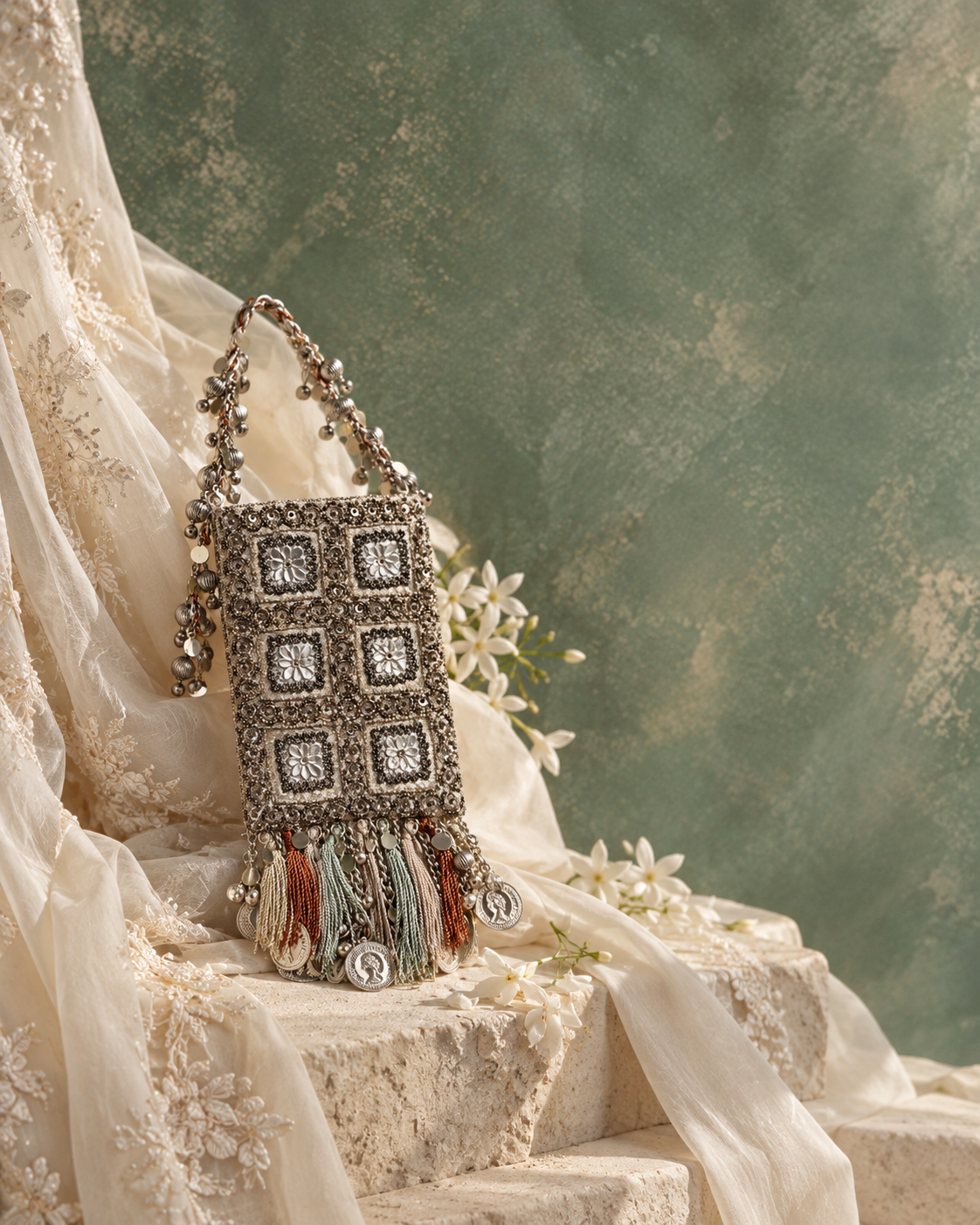 Shakti Mandal Tassels Bag
