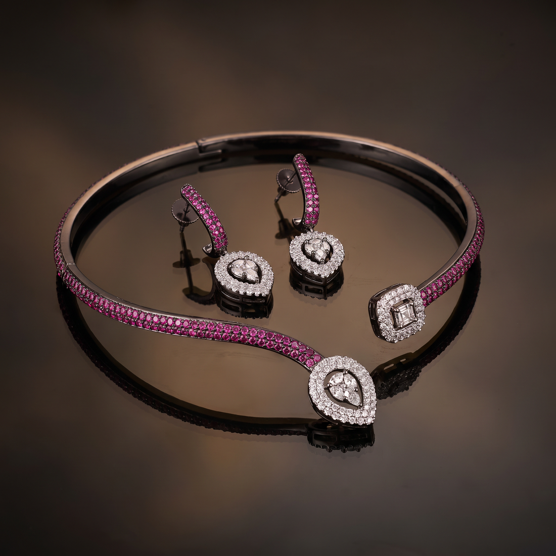 Evelyn Midnight Necklace Set