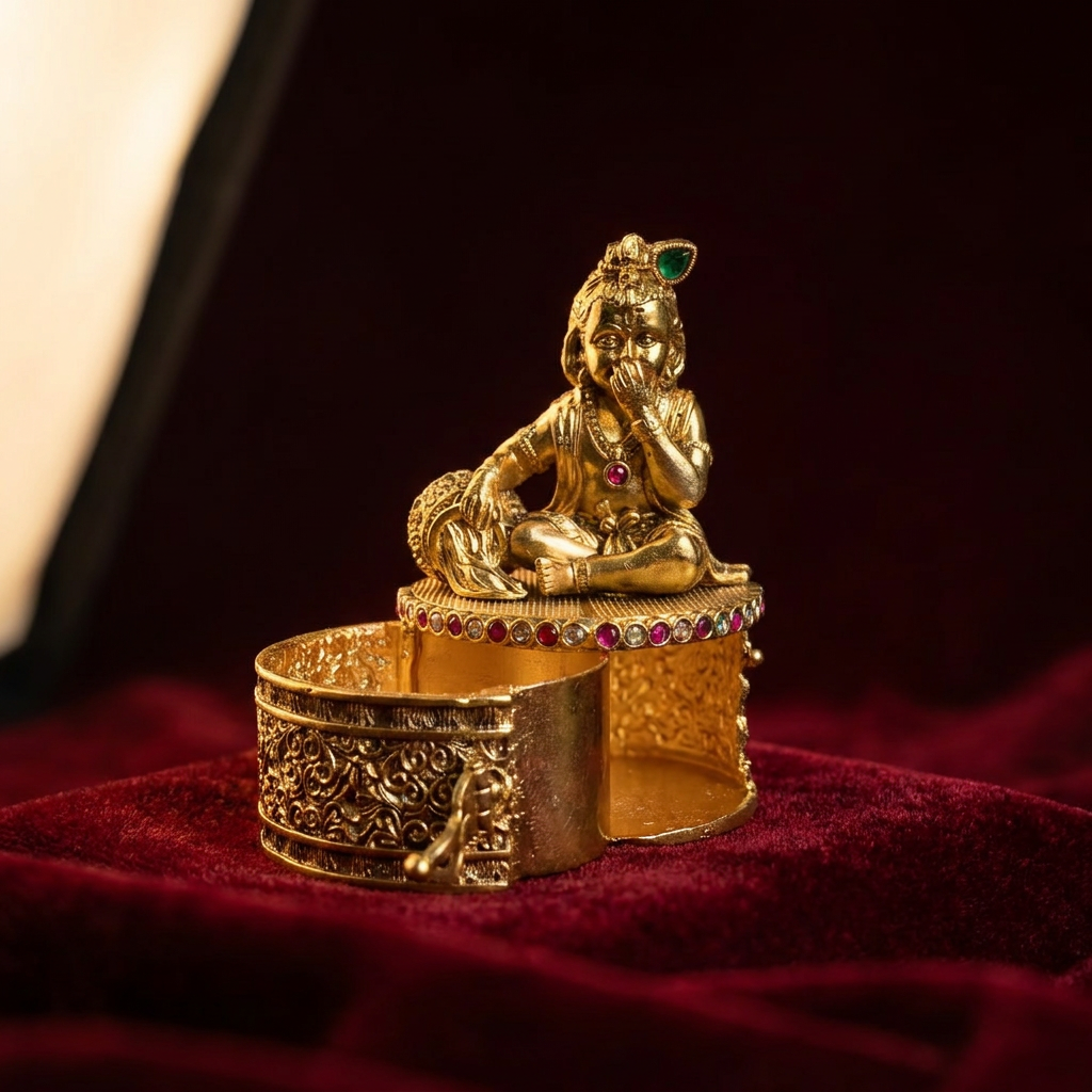 Gulnaar Brass Keepsake Box