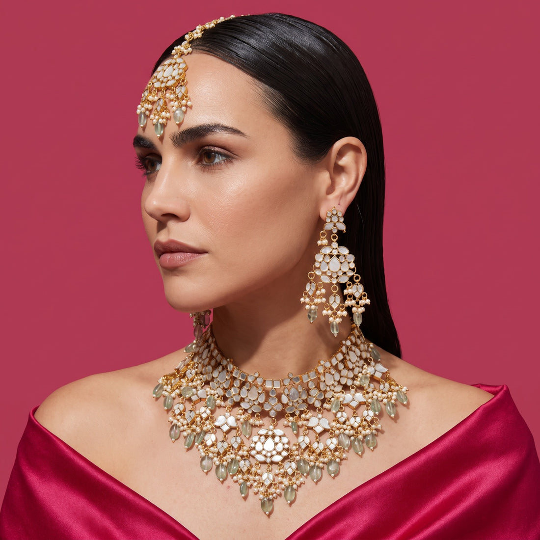 Mridula Mother of Pearl Jewellery Set