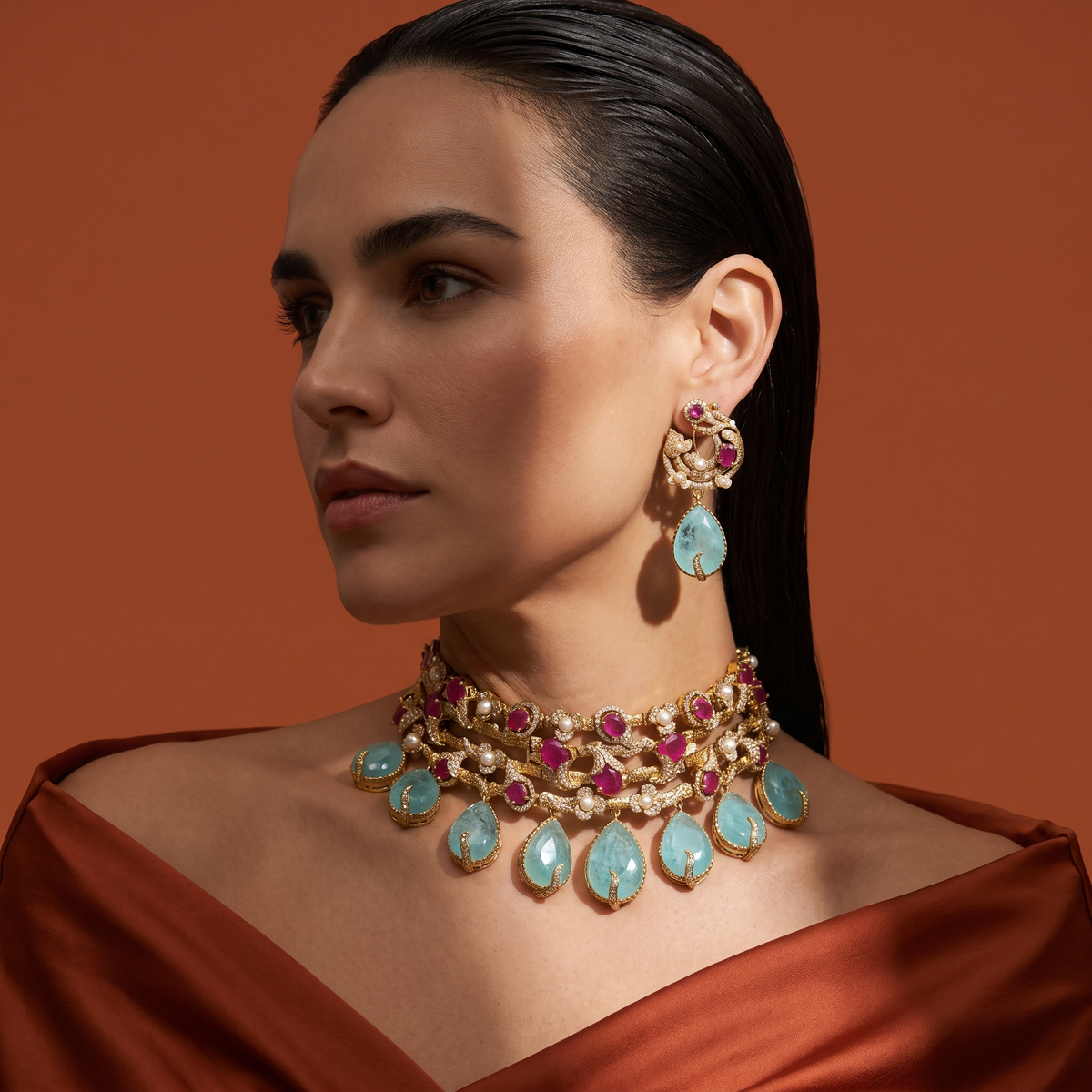 Dhvani Pastel Choker set