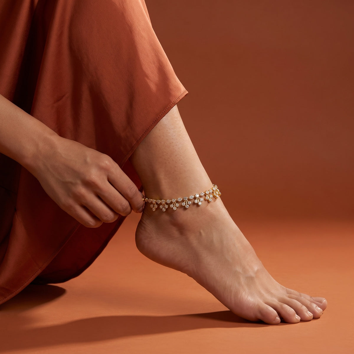 Nirvaanika Crystal Anklet