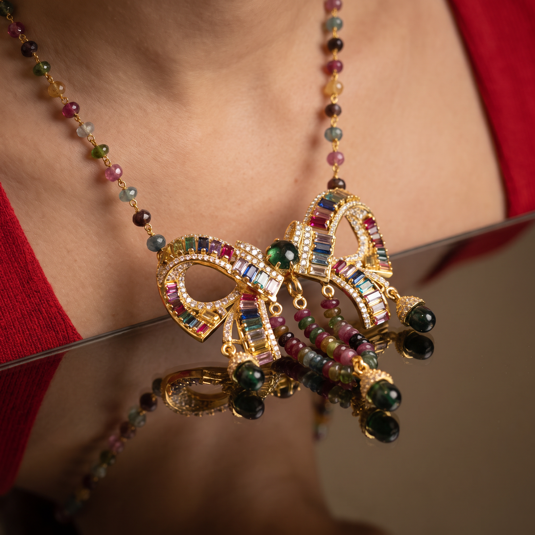 Rangmala Bow Necklace