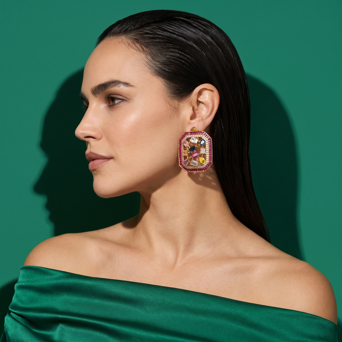 Risha Jewel Mosaic Earrings