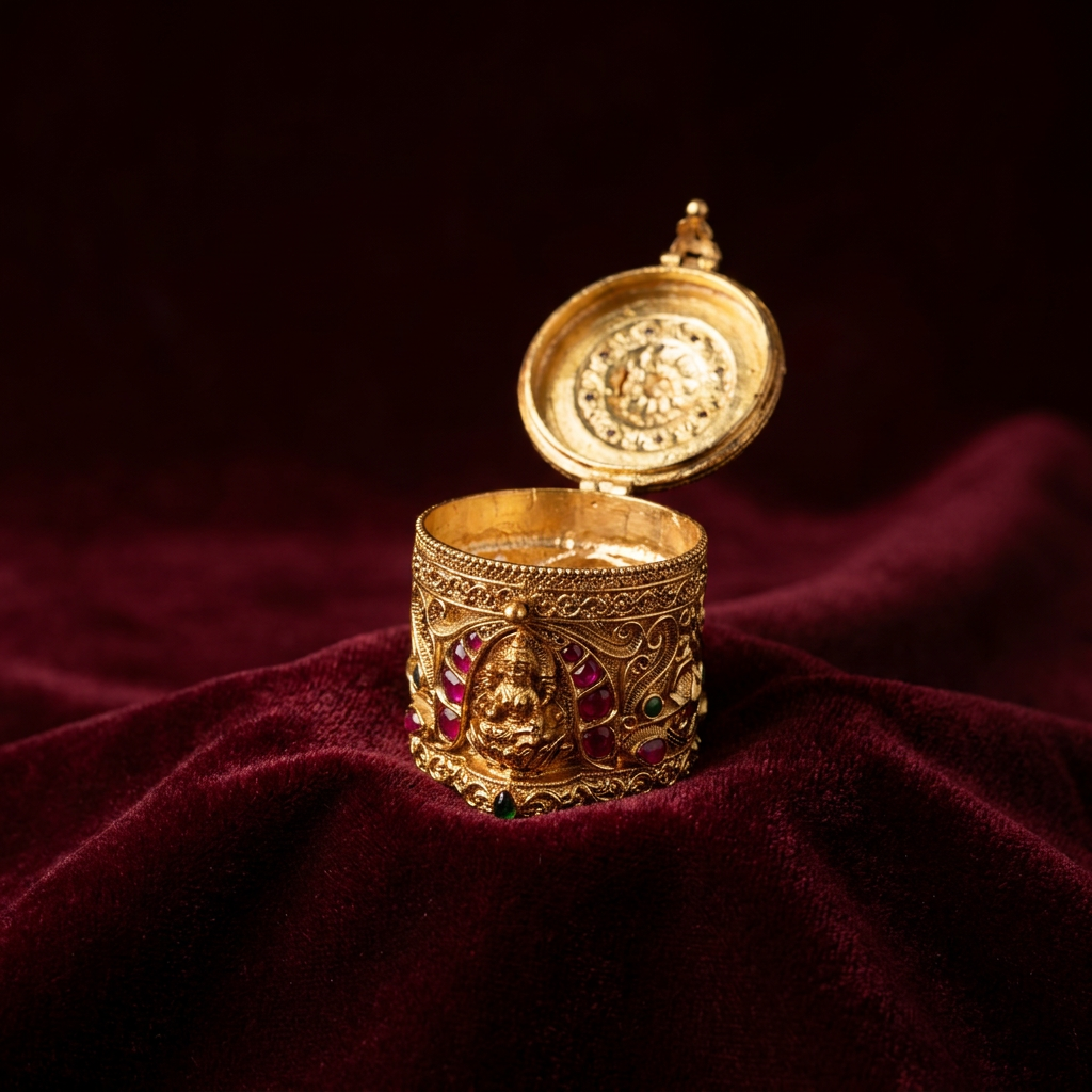 Ruchira Brass Keepsake Box