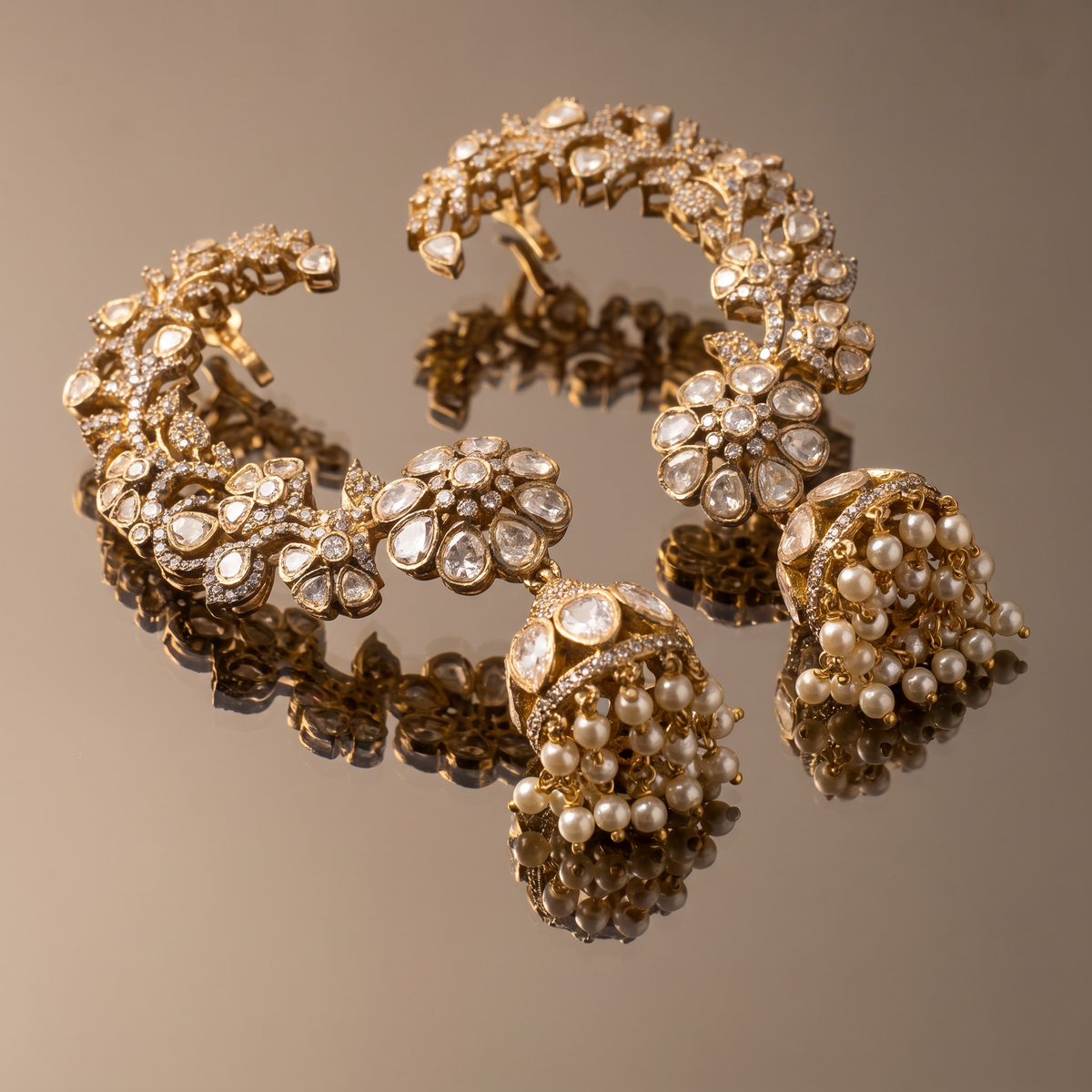 Yutika Polki Ear Cuff Jhumka