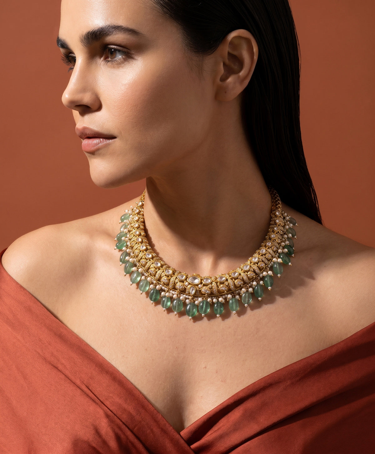 Vayra Kundan Hasli Necklace