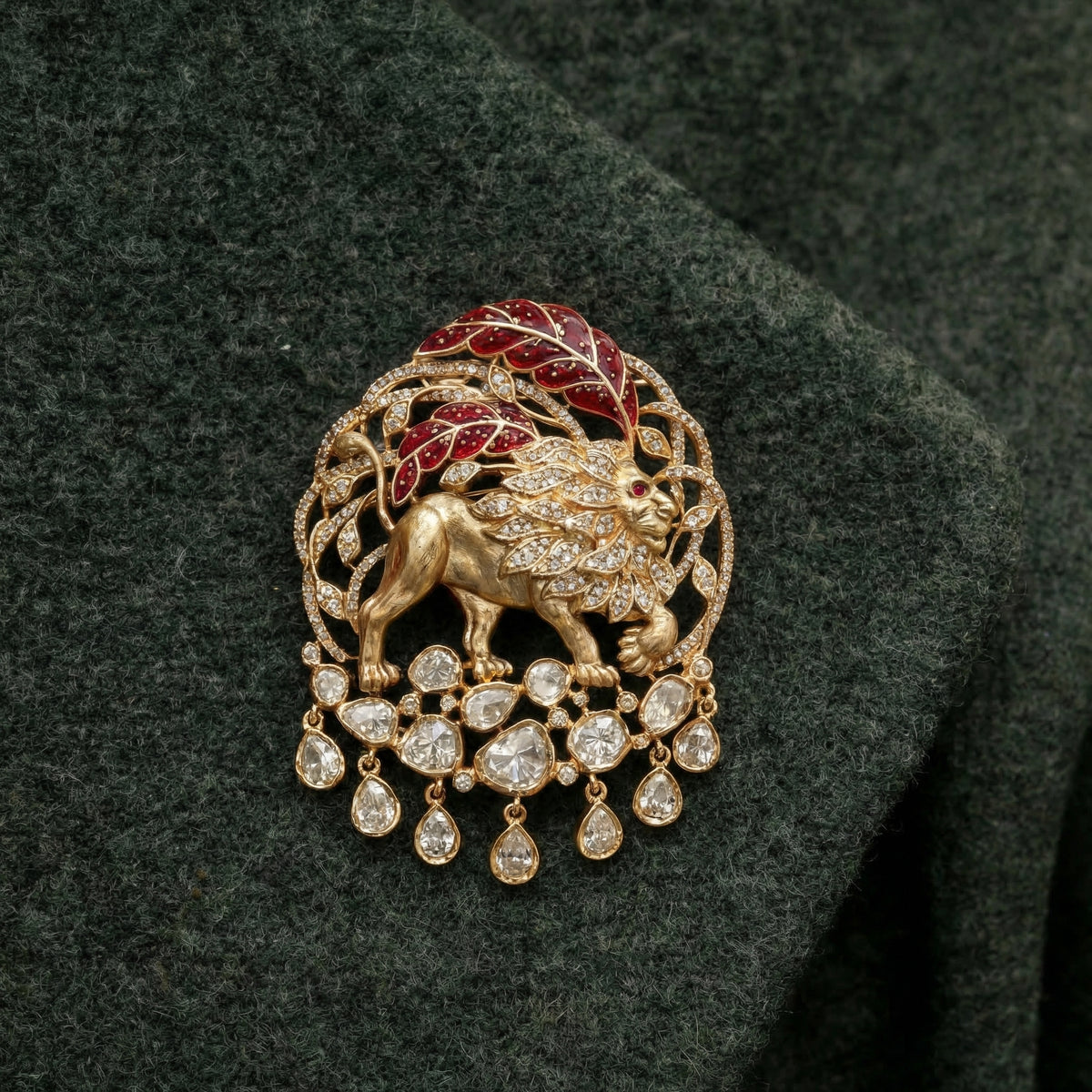 Lion Heritage Brooch