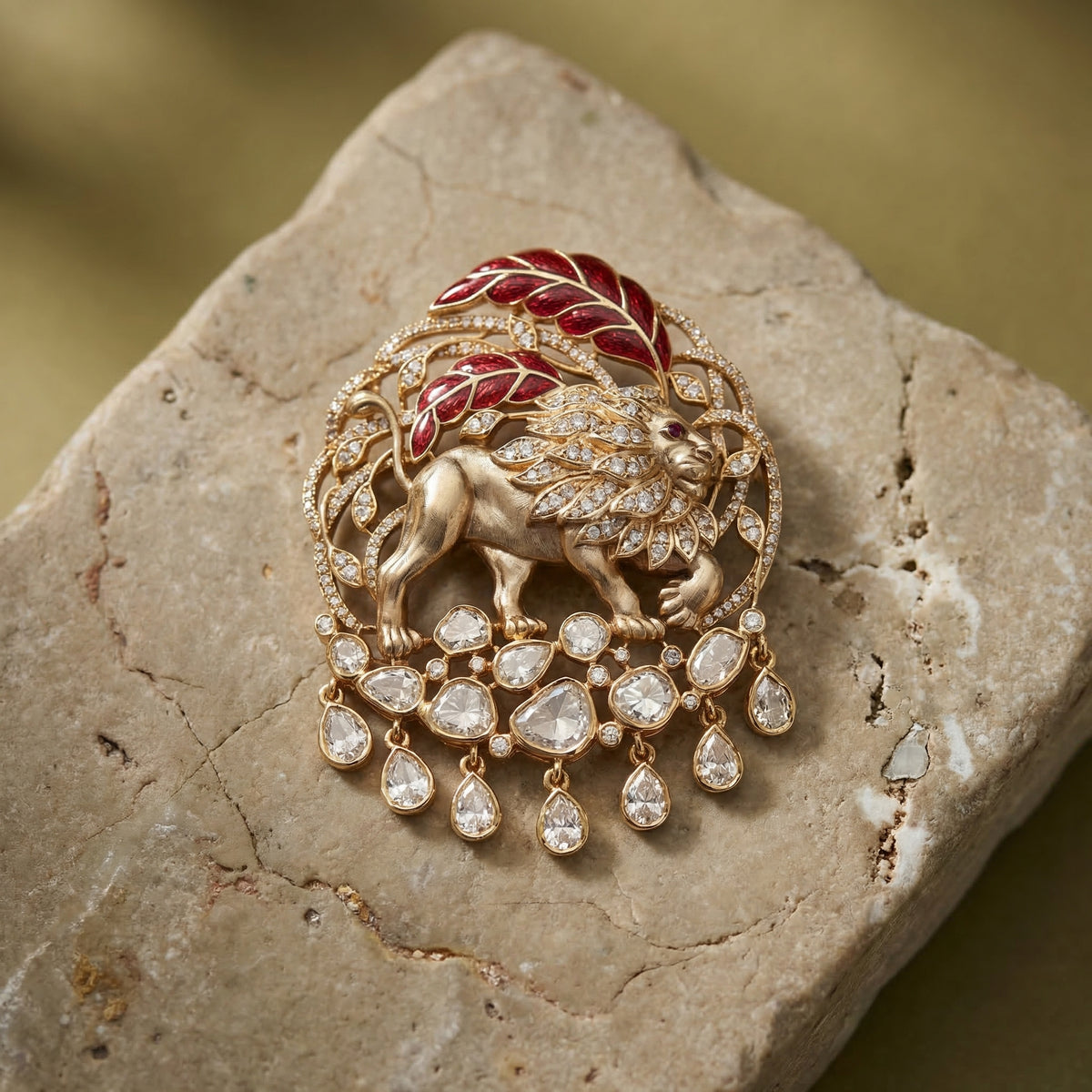 Lion Heritage Brooch