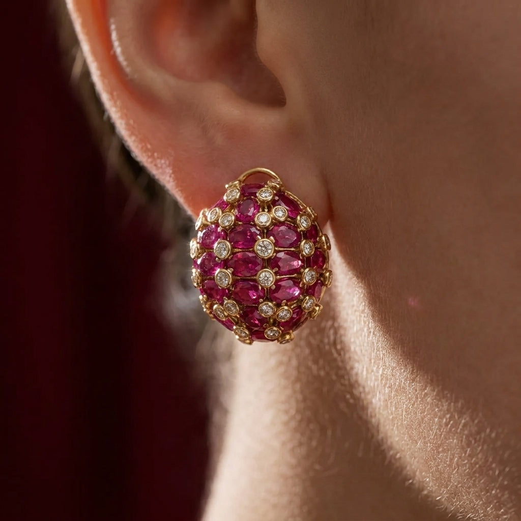 Crimson Orbita Studs