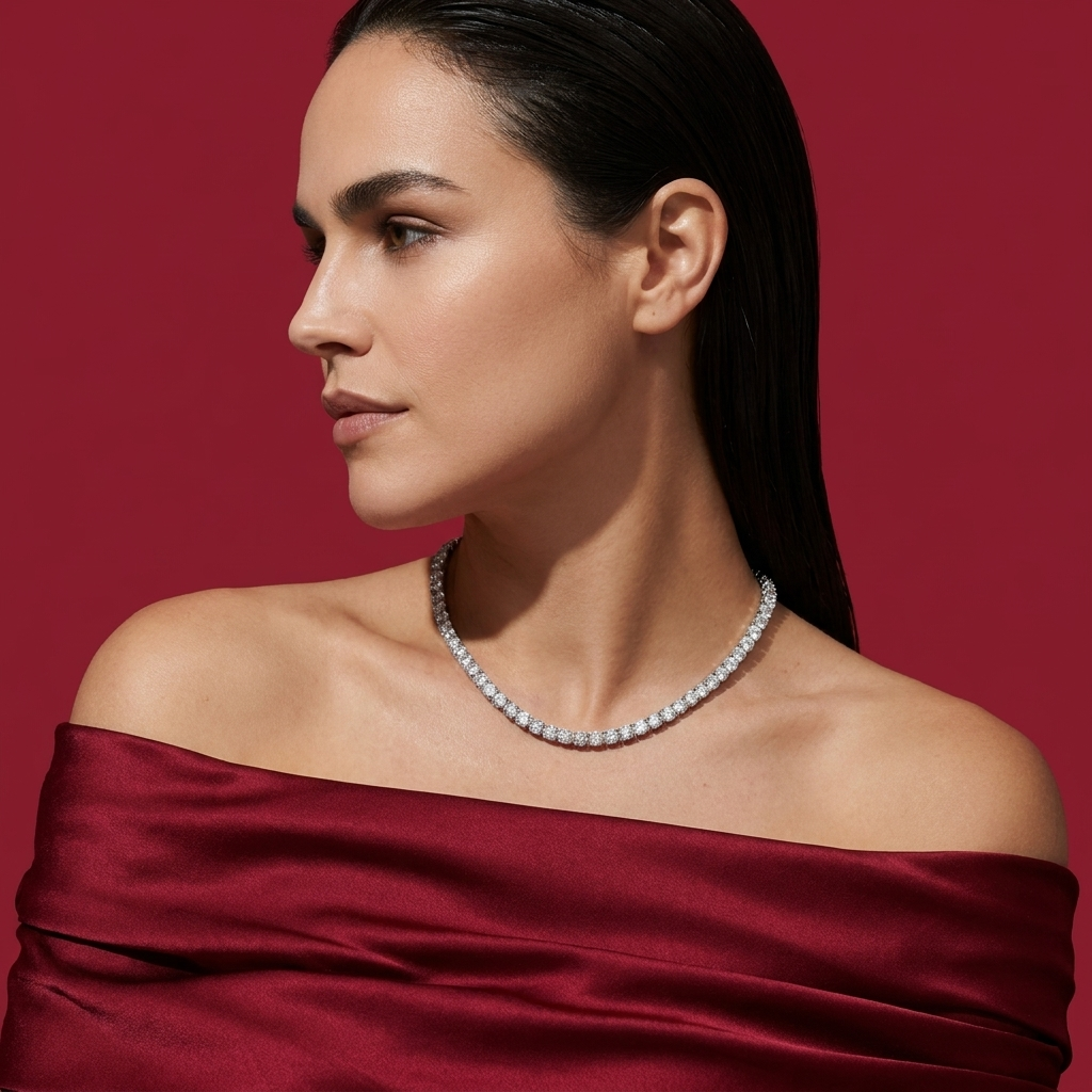 Radiant Tennis Necklace Set
