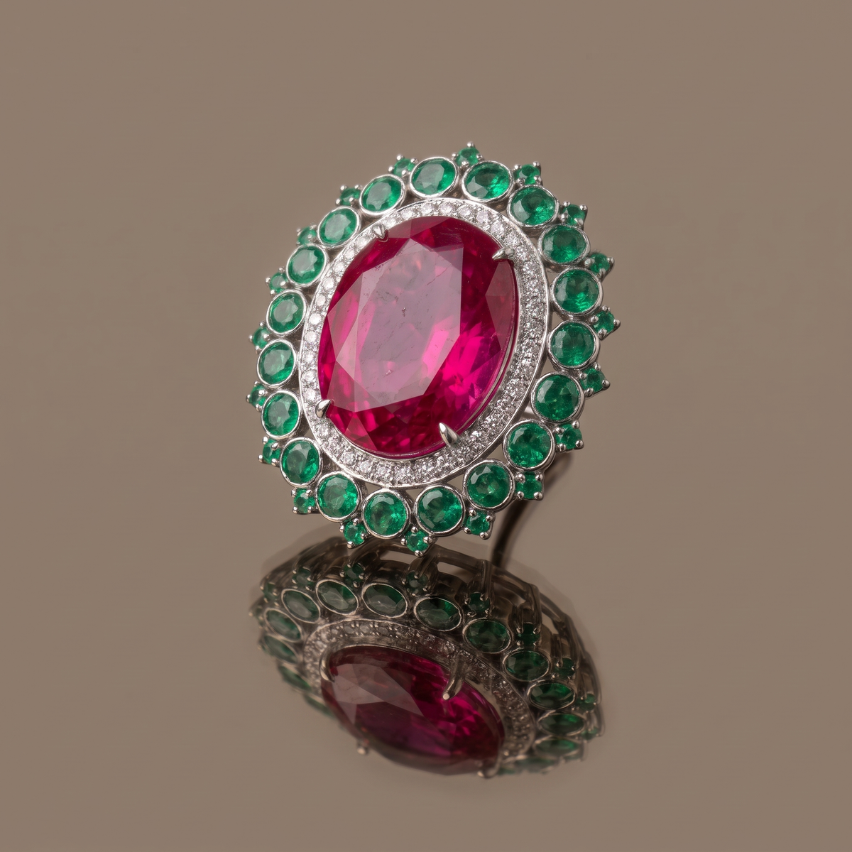 Radiance Oval Statement Earrings