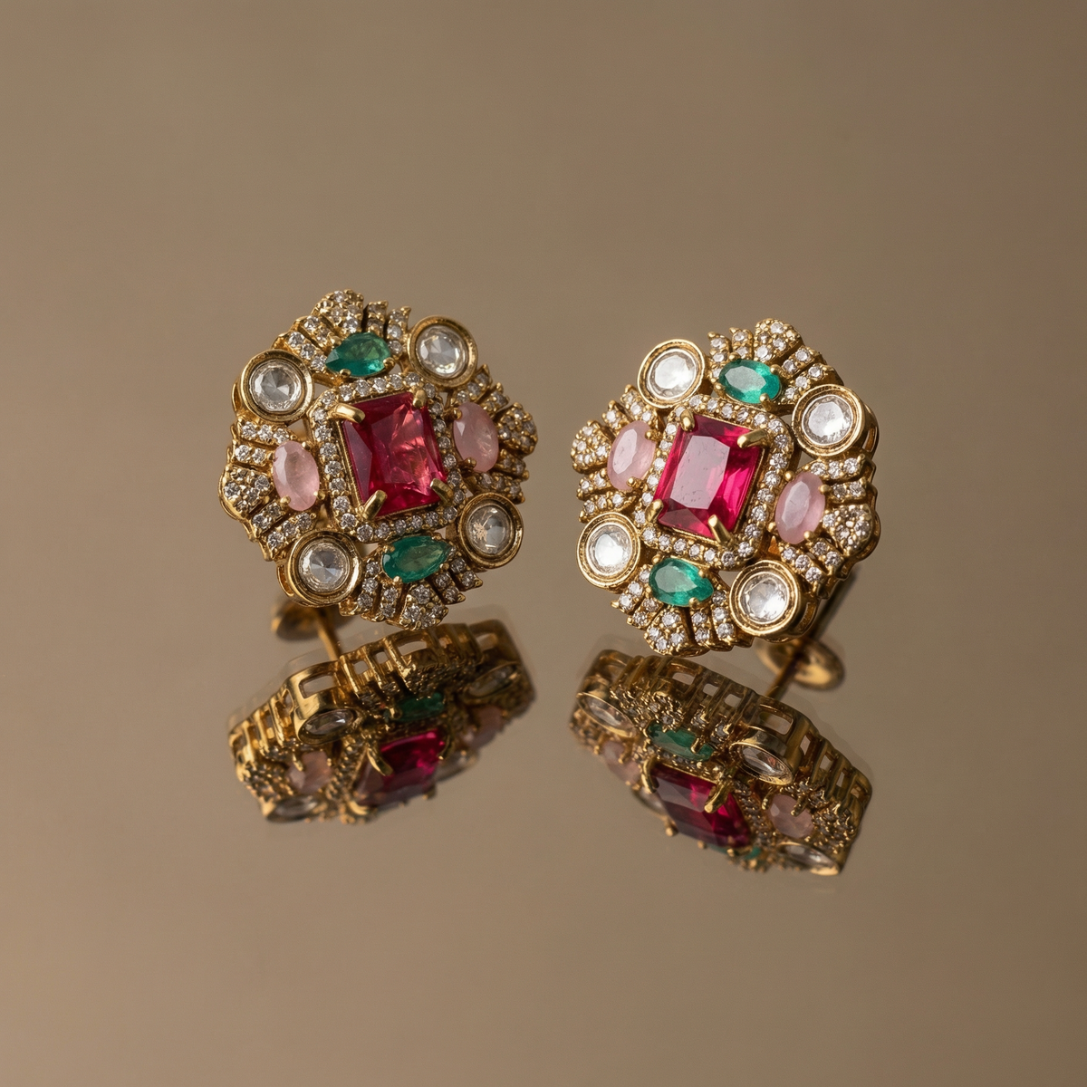 Sofia Navira Statement Earrings – luxury bridal earrings by Ozel