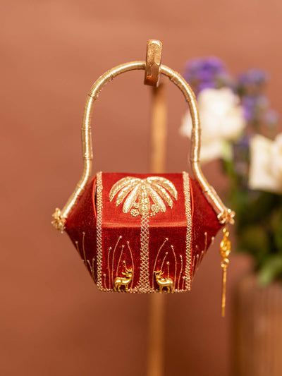 Mruga hand-embellished nano bag in jewel-like silhouette — Ozel