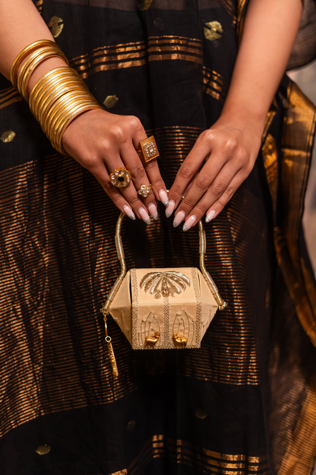 Mruga hand-embellished nano bag – Ozel