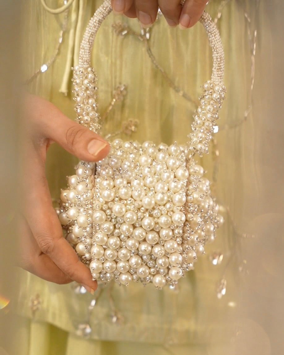 Bijoux nano bag styled with cocktail look — Ozel