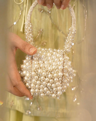 Bijoux nano bag styled with cocktail look — Ozel