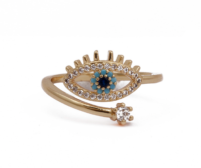 Gilded ring – handcrafted gold ring with intricate detail by Ozel