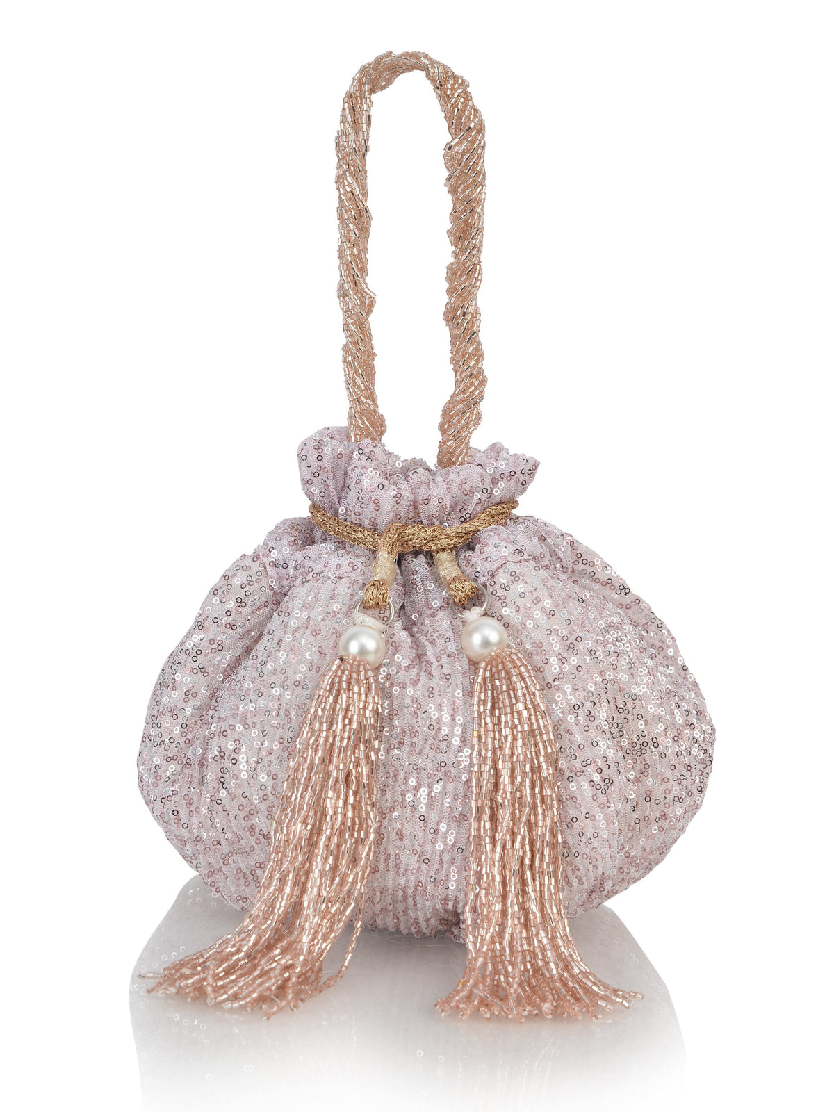 Luxe Shimmer Potli Bag - Ozel