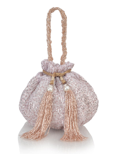 Luxe Shimmer Potli Bag - Ozel
