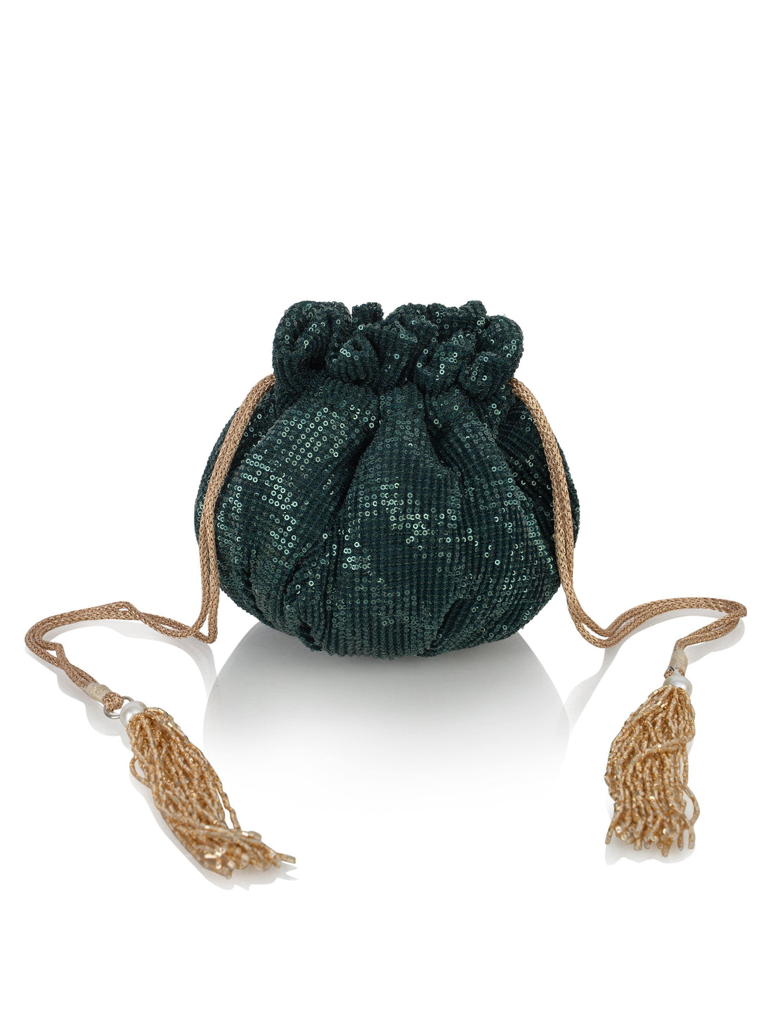 Luxe Shimmer Potli Bag - Ozel