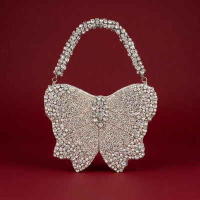 Bow mini bag - Silver