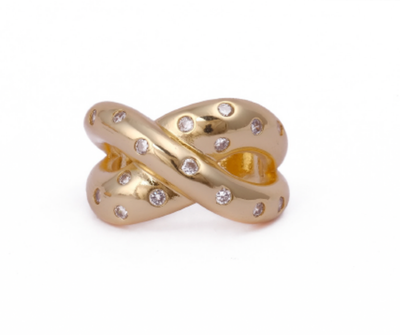 Starry crystal ring – star-inspired crystal ring by Ozel