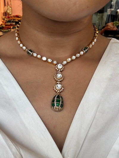 Trish Drop Necklace Set – luxury handcrafted necklace by Ozel