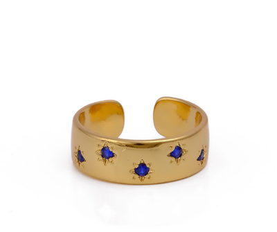 Gemstone ring – full ring view by Ozel