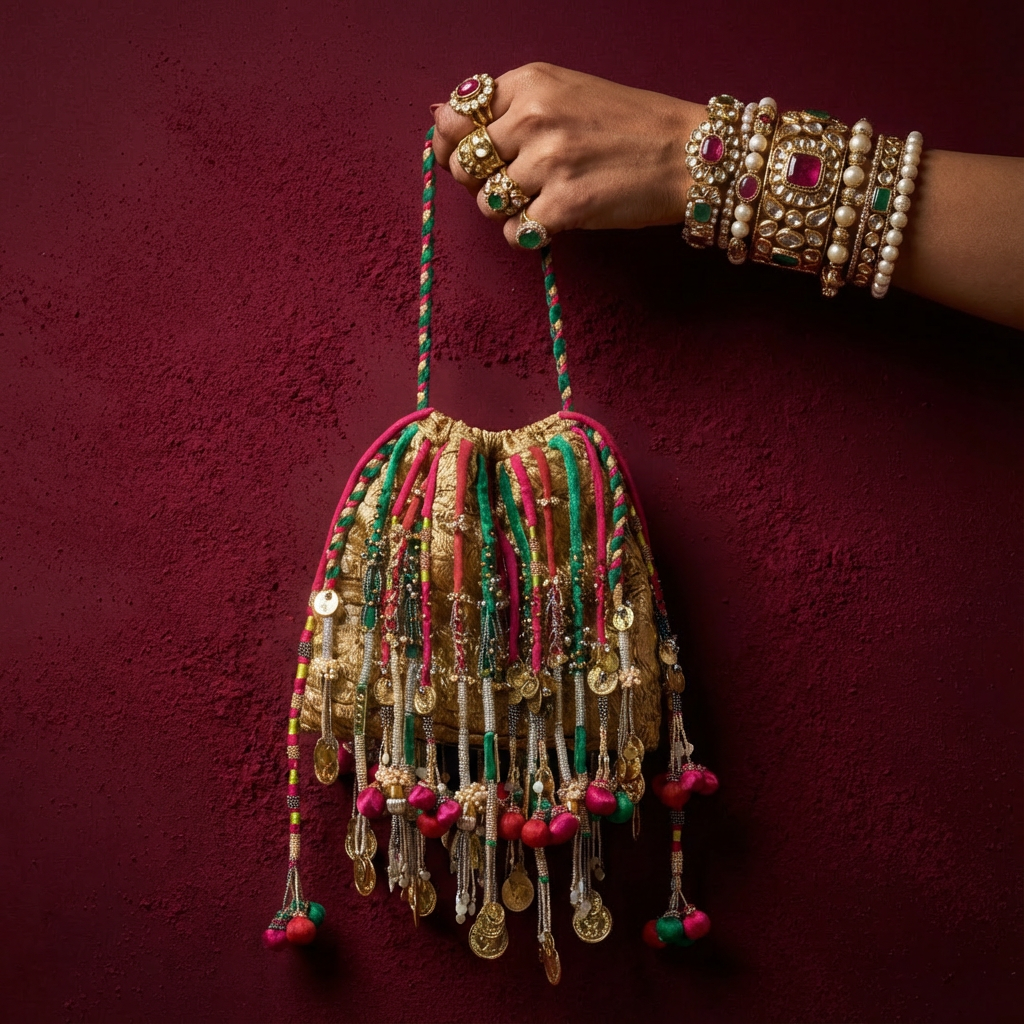 Zoya boho tassel hand bag – handcrafted Indian bag by Ozel