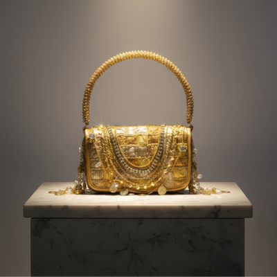 Deo Luxe bag held by model — Ozel