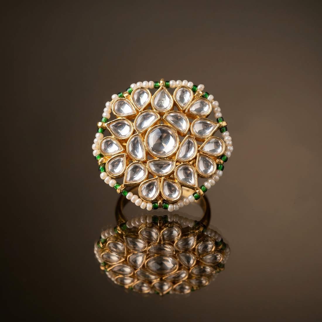 Aarita Kundan Bloom Ring