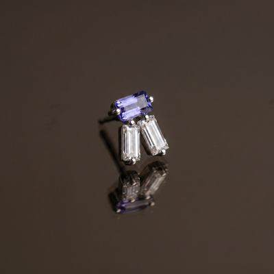 Aelyra 925 Silver Amethyst Studs