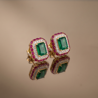 Ahalya Jewel Stud Earrings