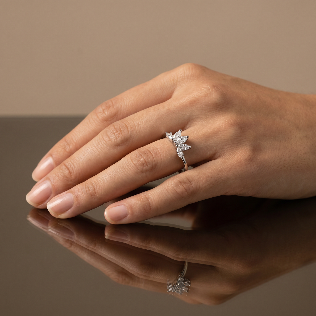Asterelle Crown 925 Silver Ring