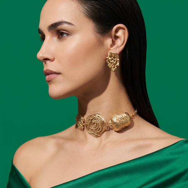 Bhanwar Sculptural Choker Set