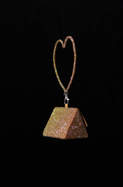 Nano Charm Bag with Crystal Handle - Ozel