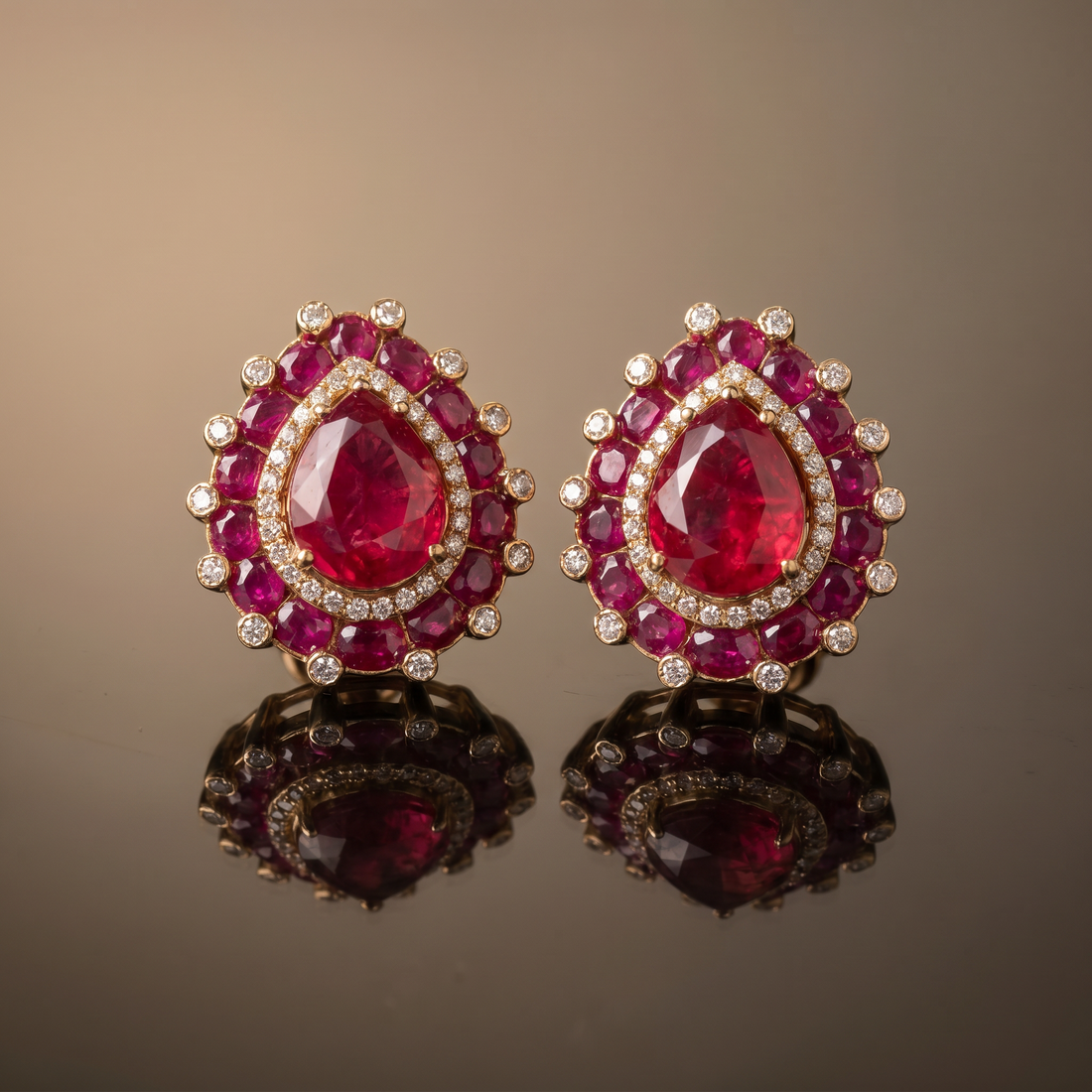 Damini Emerald Studs and Ring Set