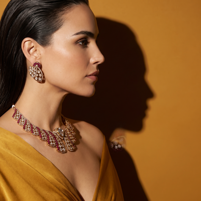 Diana Ruby Necklace Set