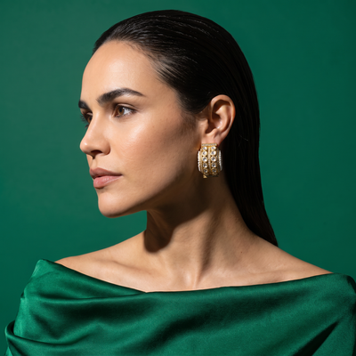 Dohri Kundan Statement Earrings