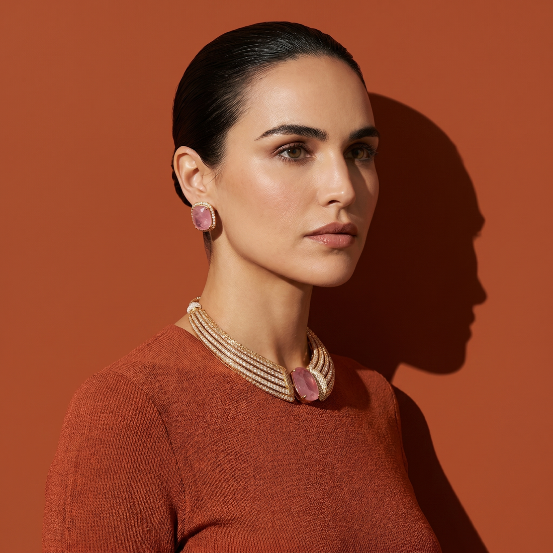 Elara Pink Necklace Set