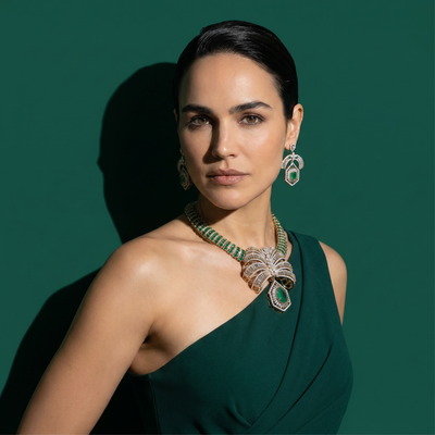 Emerald Empress Mint Collar Set