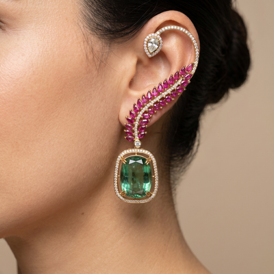 Vanya Ruby Ear Cuff