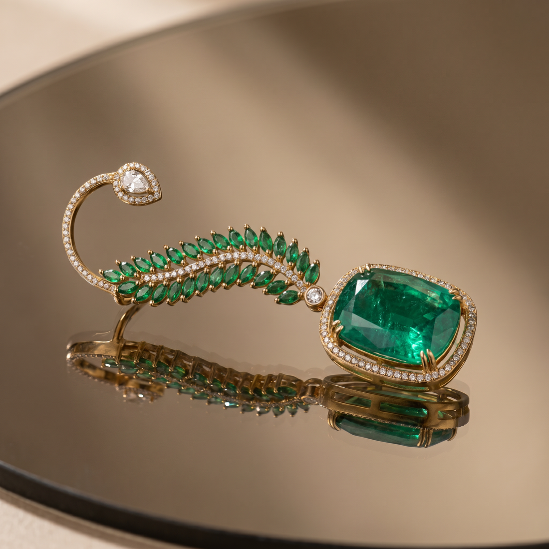 Vanya Ruby Ear Cuff