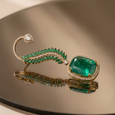 Vanya Ruby Ear Cuff