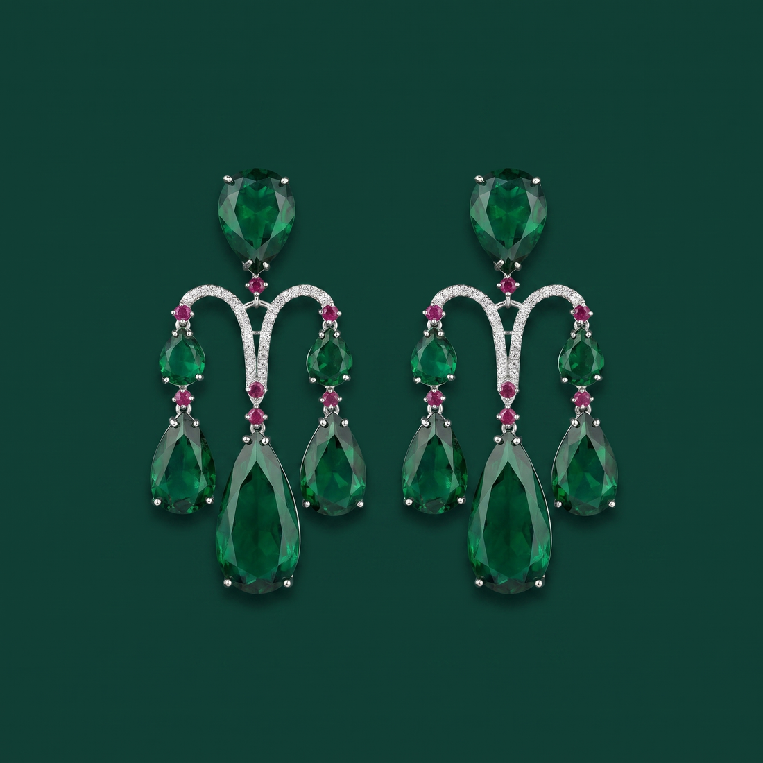 Emrielle Verdant Chandelier Earrings
