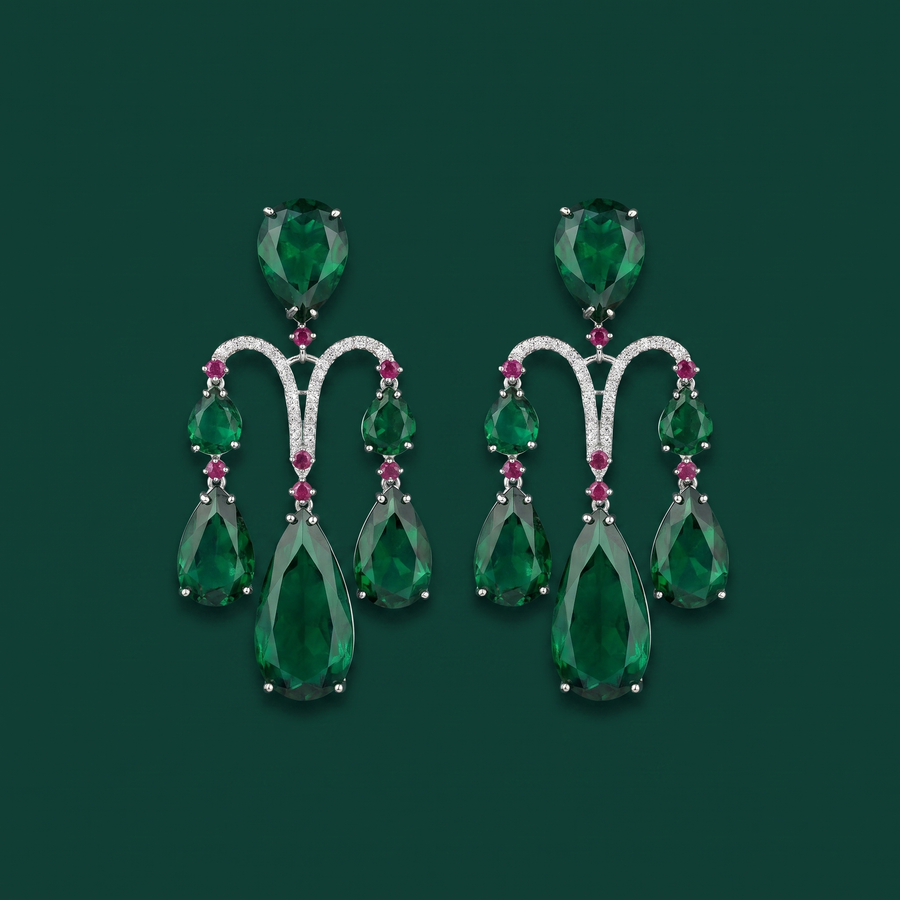 Emrielle Verdant Chandelier Earrings